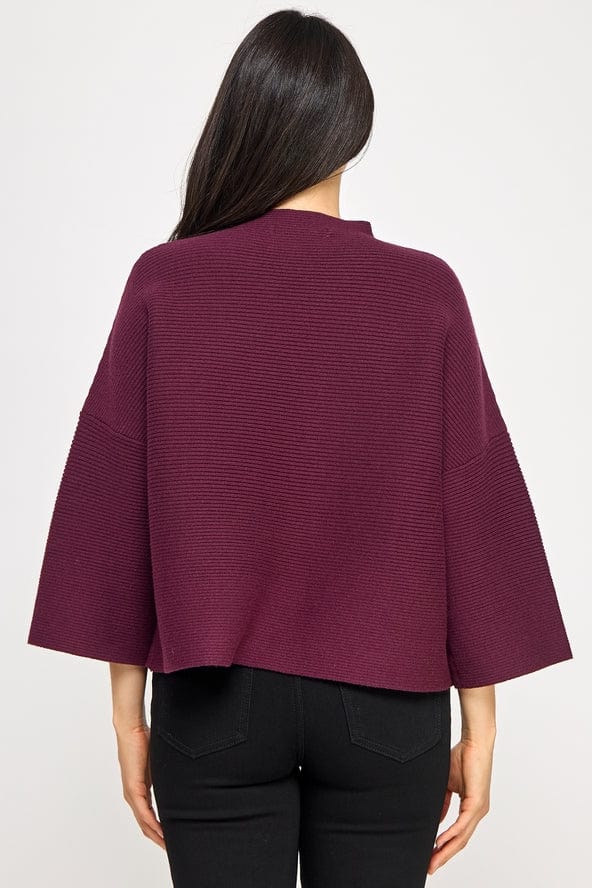 Ellison Not Your Casual Top - Merlot - Little Miss Muffin Children & Home