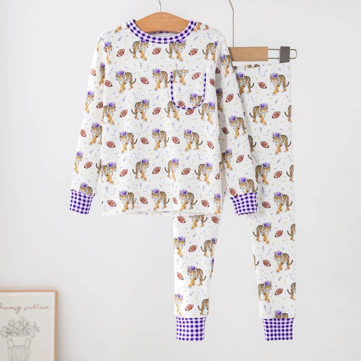 Nola Tawk Kickoff in Louisiana Organic Cotton Kids Pajamas - Little Miss Muffin Children & Home