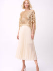 Lace Poncho in Champagne