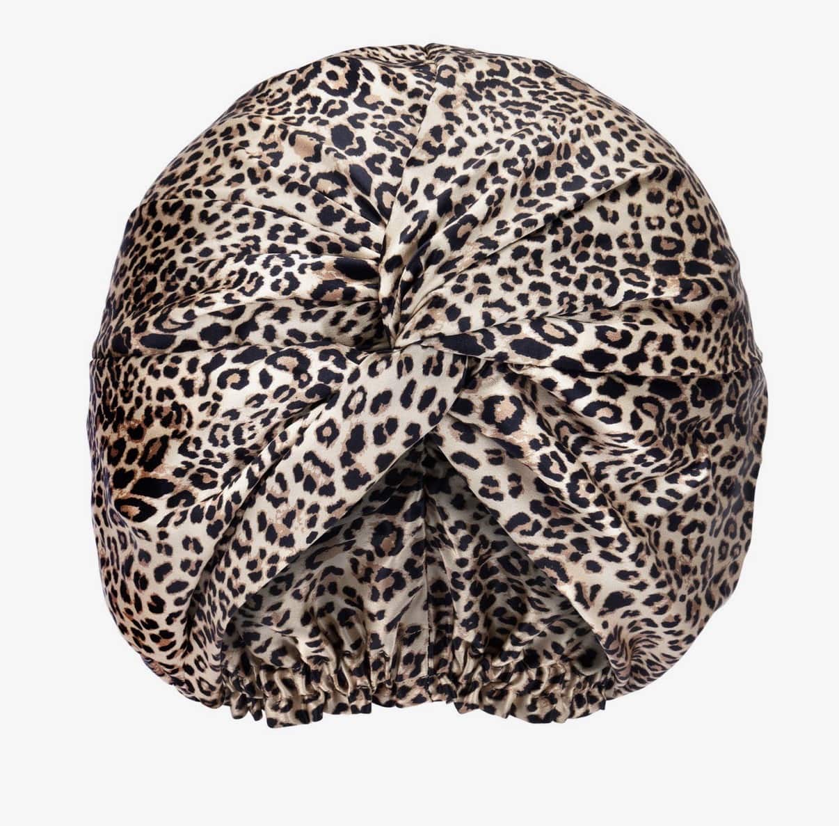 Large Leopard Blissy Silk Bonnet