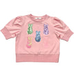 Lily Sequin Peeps Puff Sleeve Top