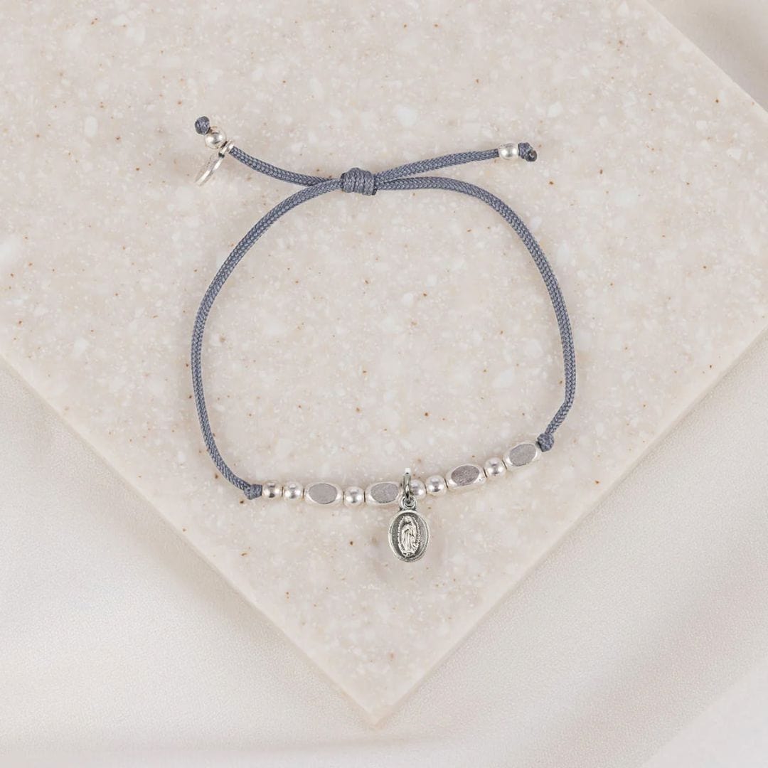 My Saint My Hero Little Saints Bracelet Our Lady of Guadalupe Silver - Little Miss Muffin Children & Home