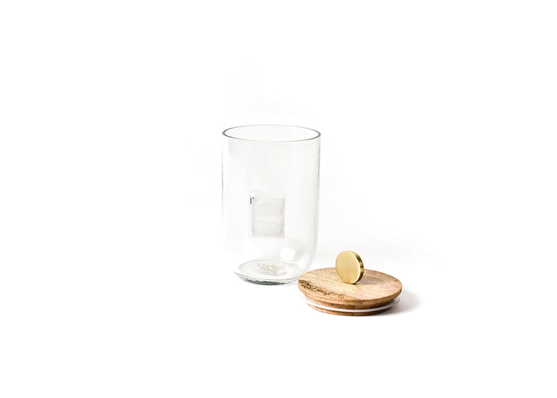 Coton Colors Company Coton Colors Company Happy Everything Mini Small Wooden Lid Glass Jar - Little Miss Muffin Children & Home