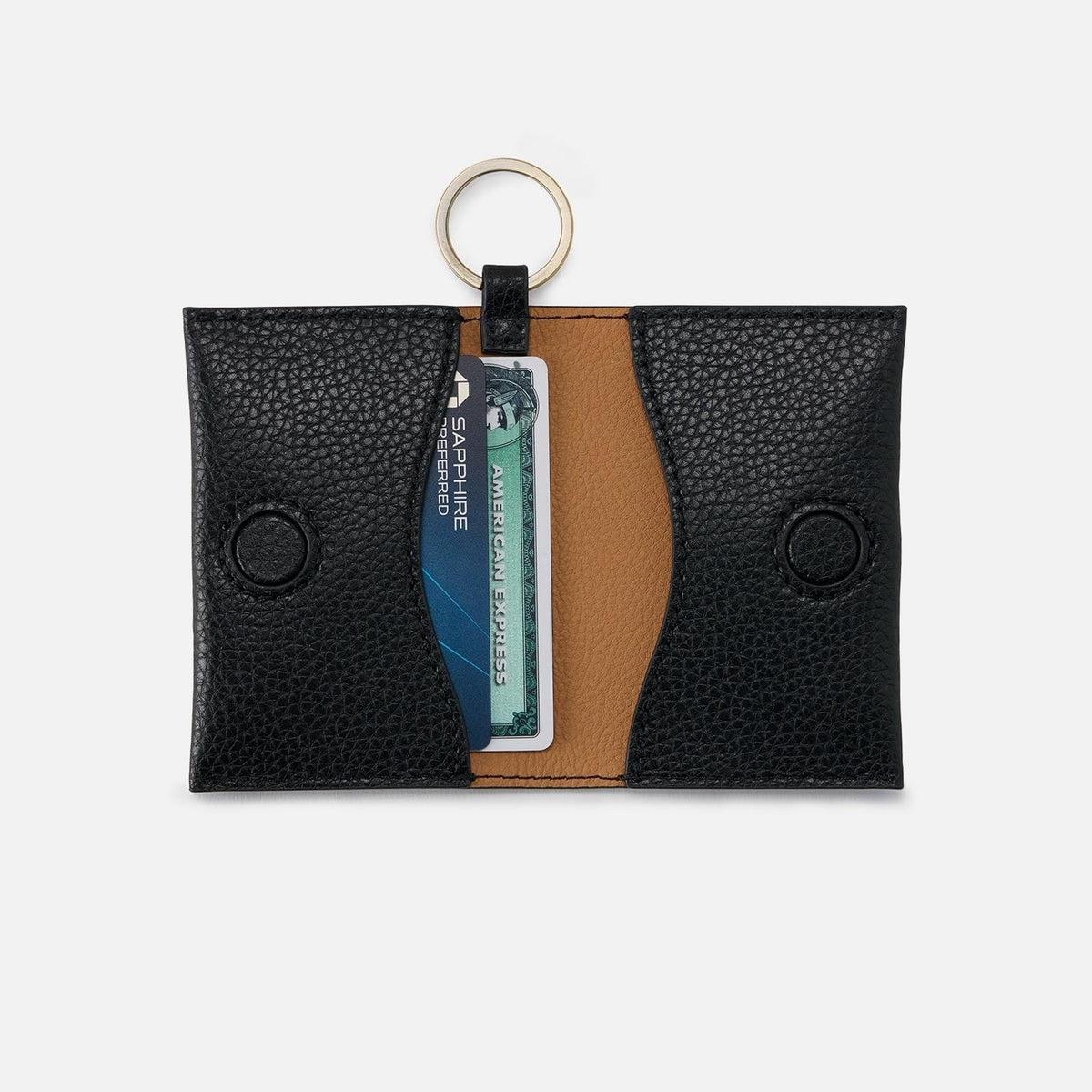 Hobo Vida Card Case in Micro Pebbled Leather - Black - Little Miss Muffin Children & Home