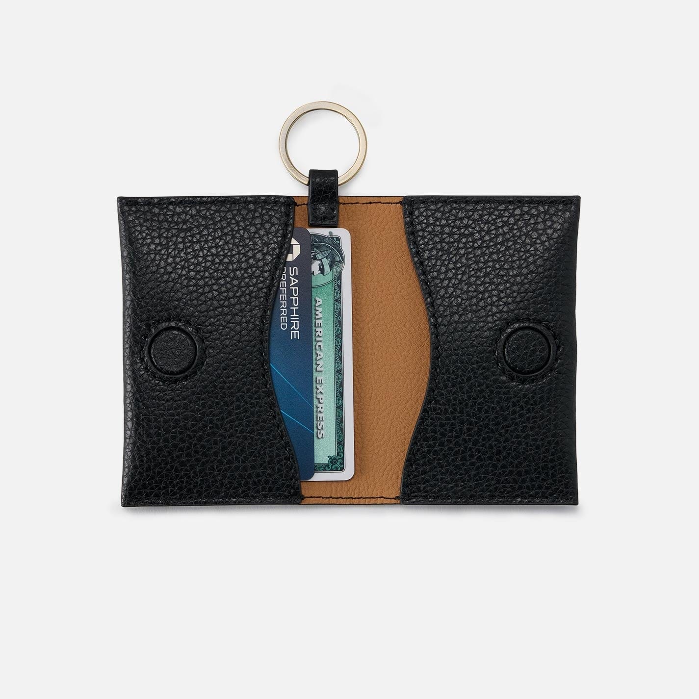 Hobo Vida Card Case in Micro Pebbled Leather - Black - Little Miss Muffin Children & Home