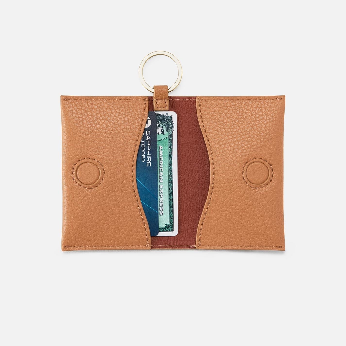 Hobo Vida Card Case in Micro Pebbled Leather - Biscuit - Little Miss Muffin Children & Home