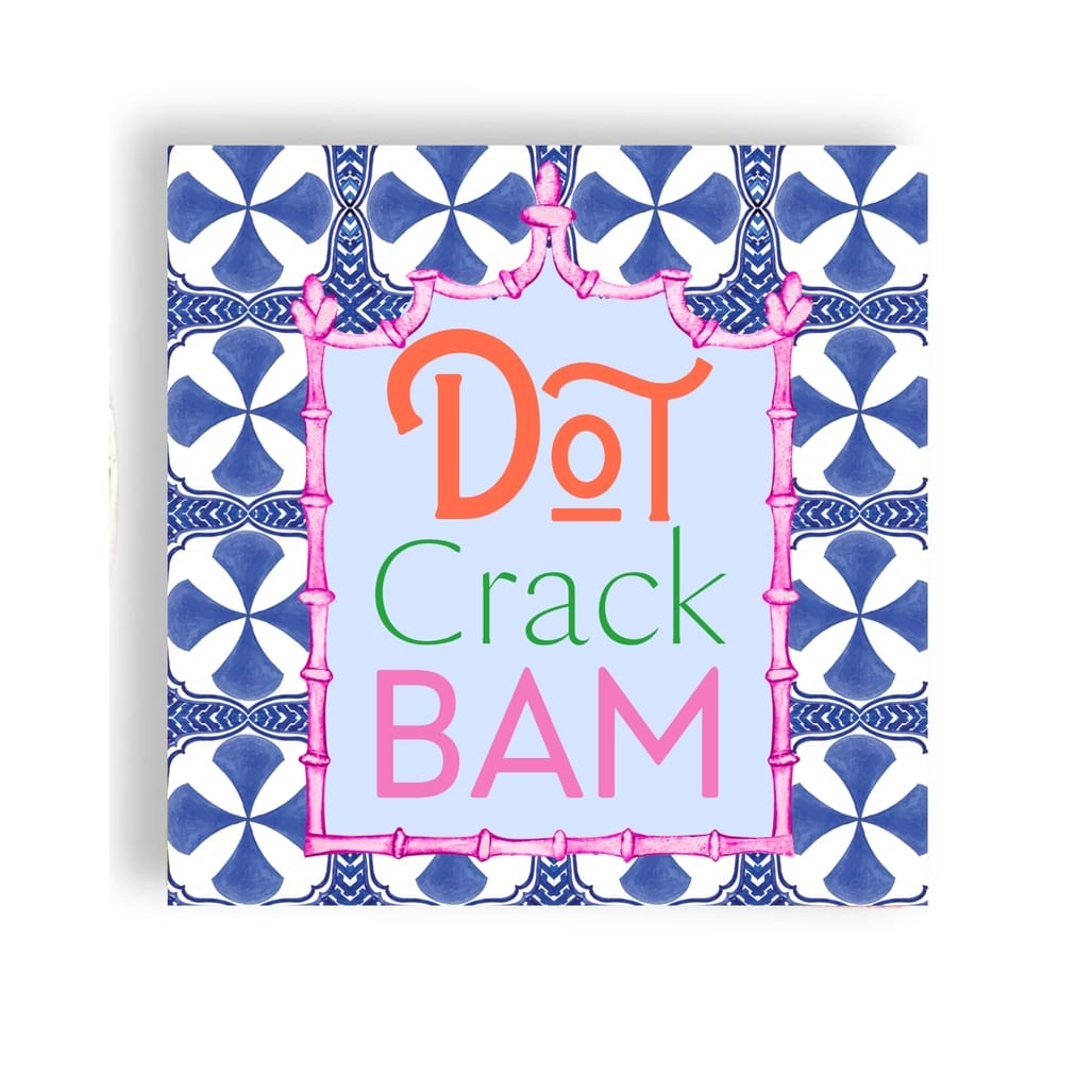 Fabuplates Mahjong Blue Tiles 24ct 3-ply Cocktail Napkins - Little Miss Muffin Children & Home