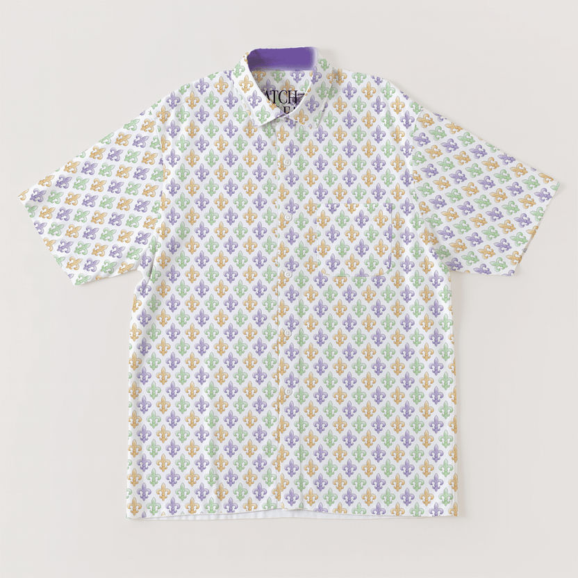 mens fleur de lis festival shirt