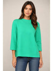 Mock Neck Pull Over Bell Sleeve Sweater