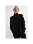 black pullover sweater