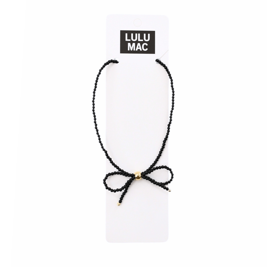 Girlie Girl Originals Black Bow Necklace by Girlie Girl Originals - Little Miss Muffin Children & Home