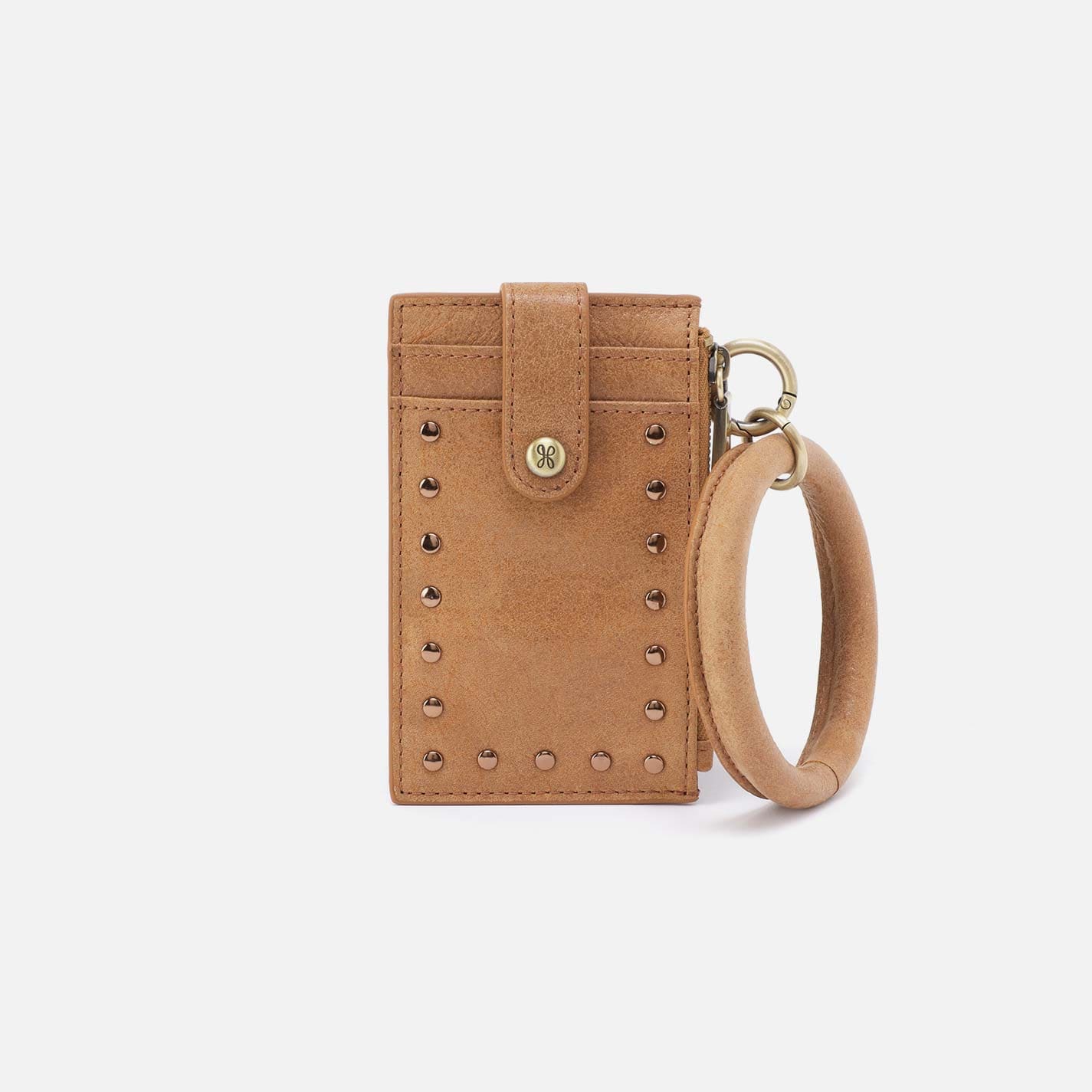 Hobo Ring Credit Card Wristlet in Buffed Leather - Whiskey - Little Miss Muffin Children & Home