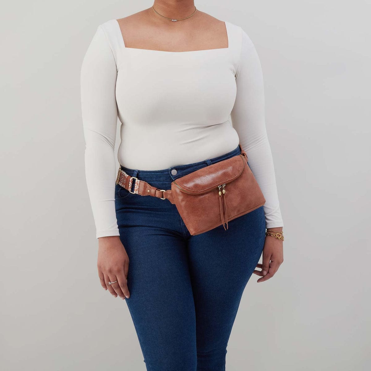 Hobo Fern Large Belt Bag in Buffed Leather - Burnished Saddle - Little Miss Muffin Children & Home