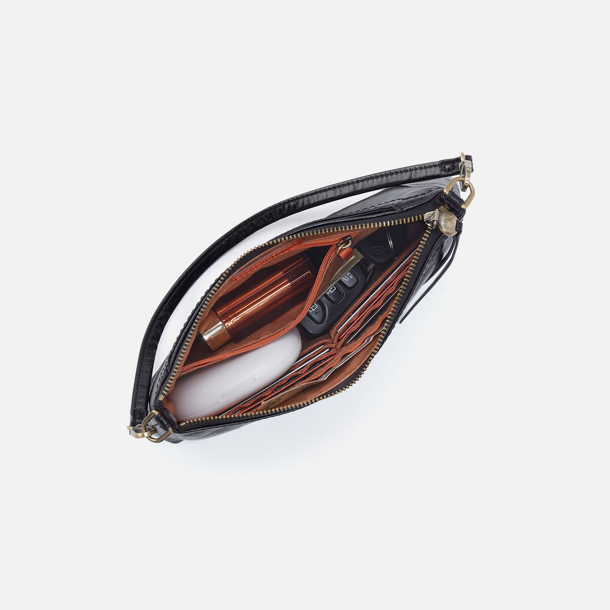 Hobo Darcy Crossbody In Metallic Leather Saddle Stardust - Little Miss Muffin Children & Home