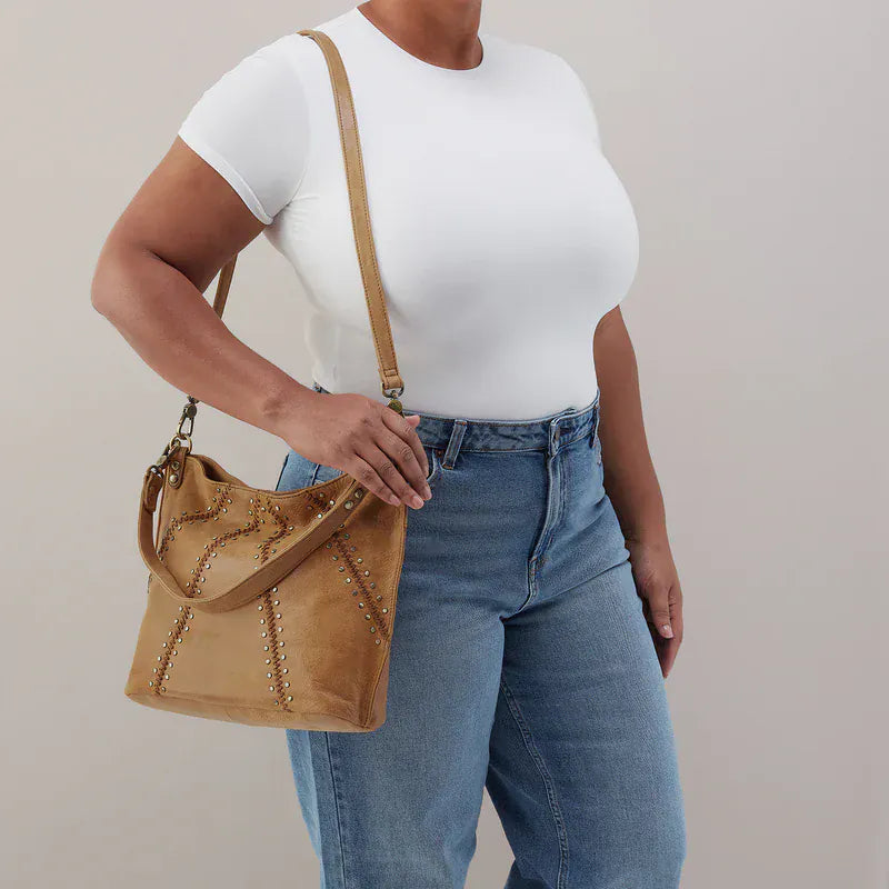 Pier Shoulder Bag in Buffed Leather