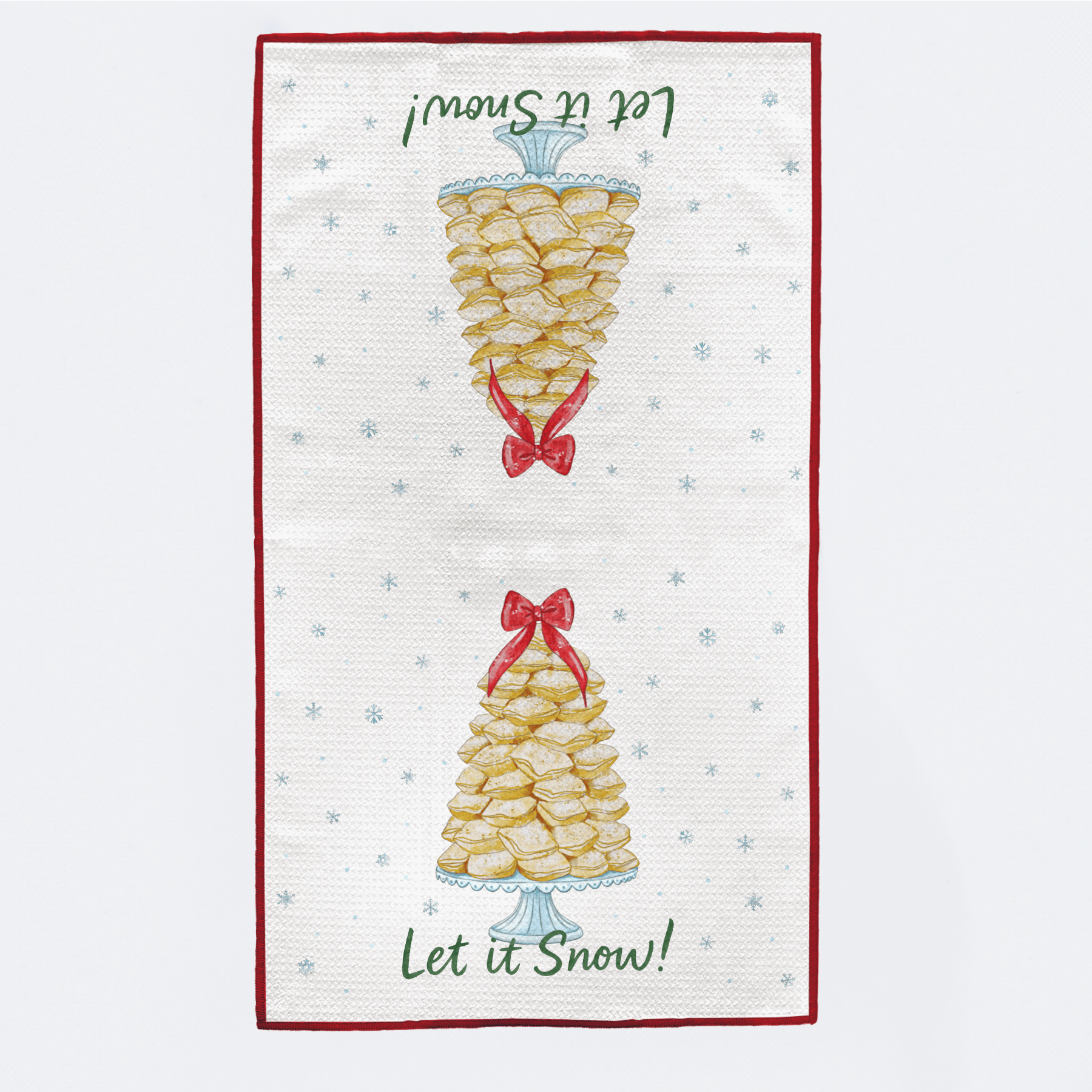 Nola Tawk Let it Snow! Beignet Tree Kitchen Towel - Little Miss Muffin Children & Home