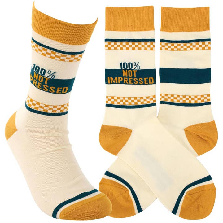 Not Impressed Socks