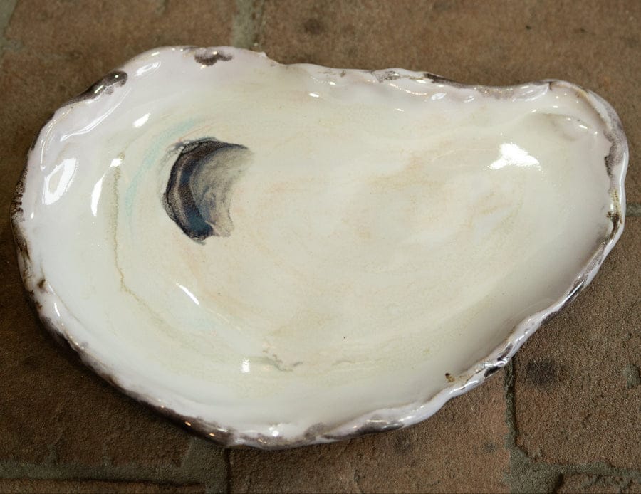 Seagem Studios Orchid Bayou Ceramic Oyster Deluxe Plate - Little Miss Muffin Children & Home