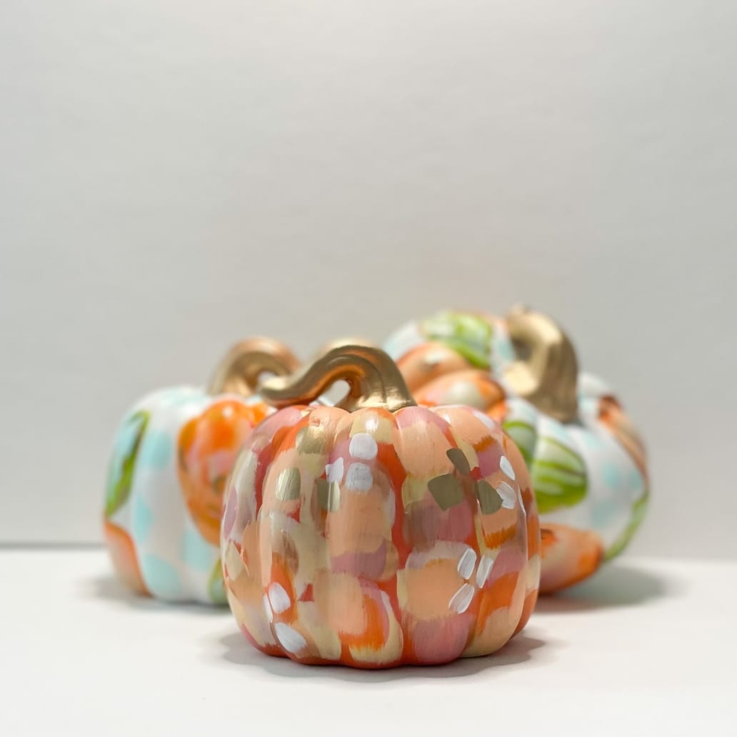 Jessica Reynolds Art Orange Abstract Pumpkin - Little Miss Muffin Children & Home