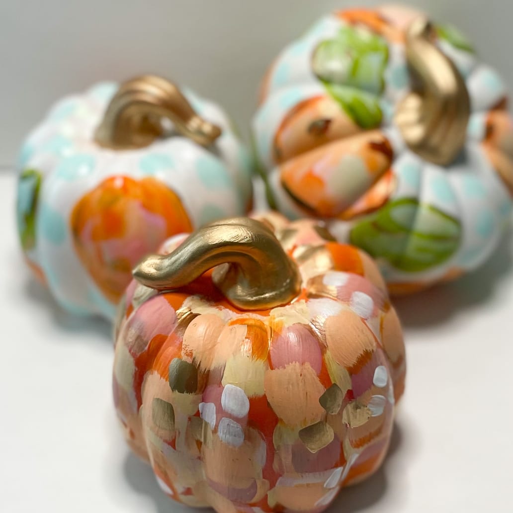 Jessica Reynolds Art Orange Abstract Pumpkin - Little Miss Muffin Children & Home