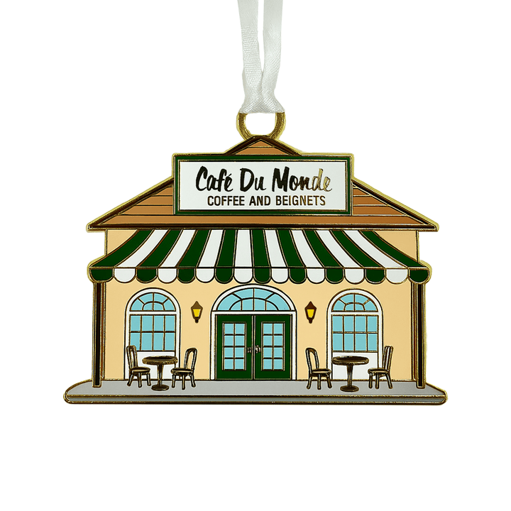 Nola Tawk Café Du Monde Building Enamel Ornament - Little Miss Muffin Children & Home