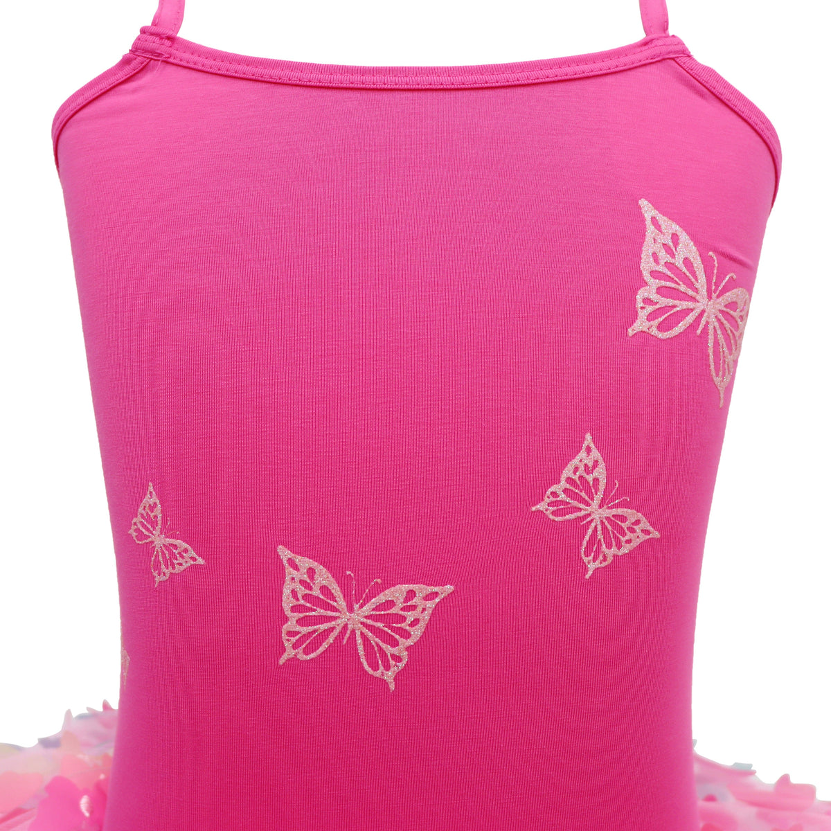 Rainbow Butterfly Tutu in Hot Pink