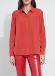 red button down shirt