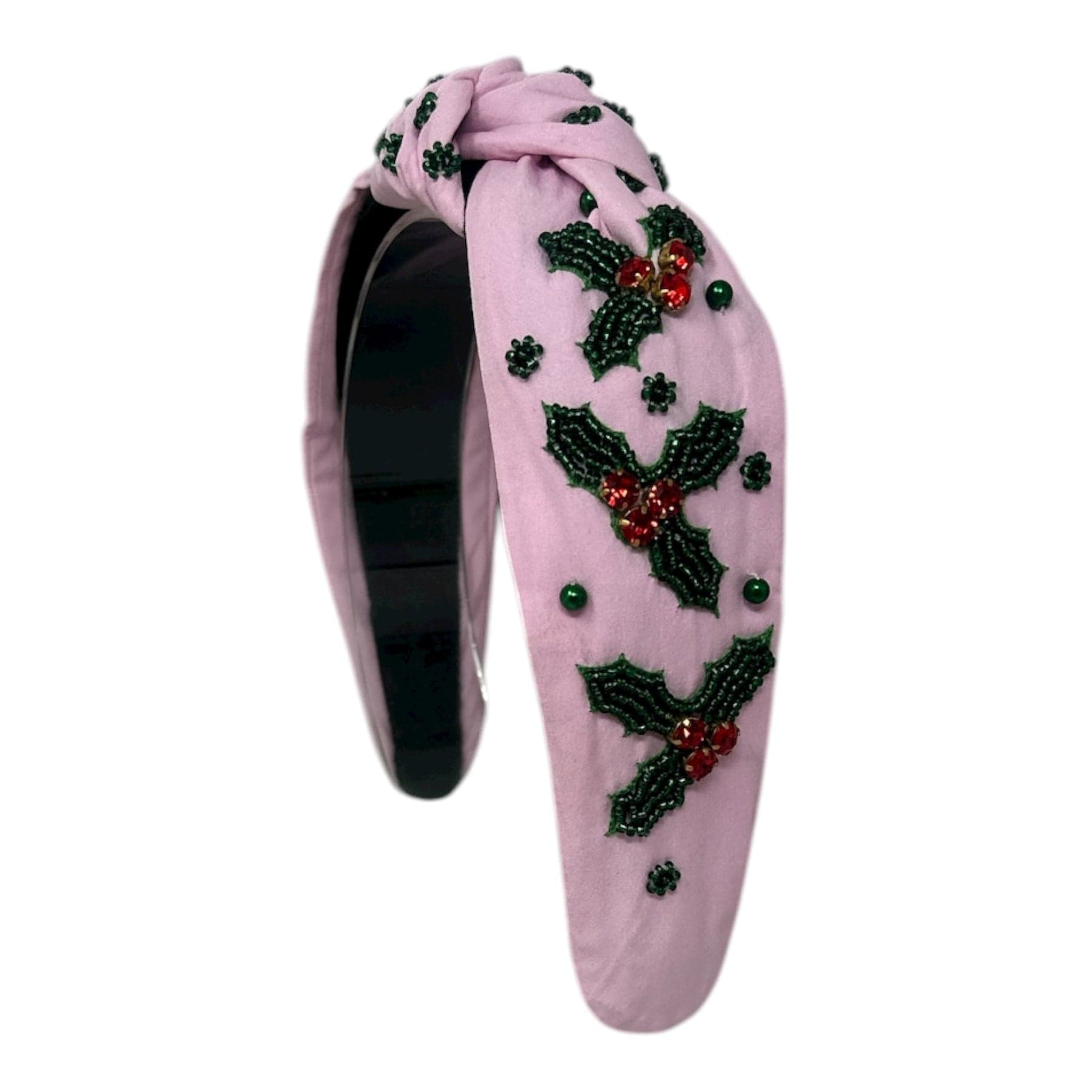 Golden Lily Pink Holly Christmas Knot Headband - Little Miss Muffin Children & Home