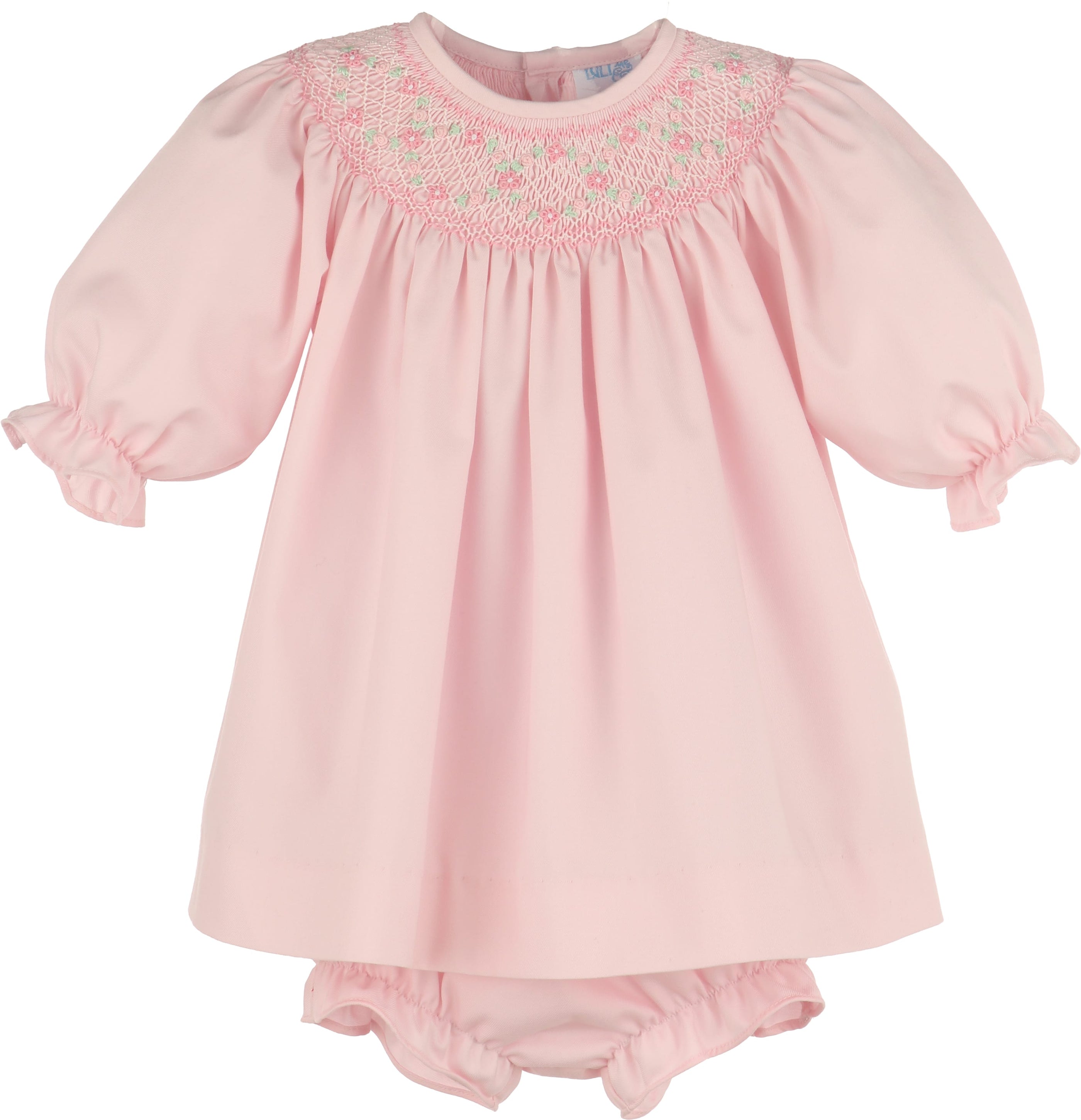 Pink Classic Smock Bishop Set