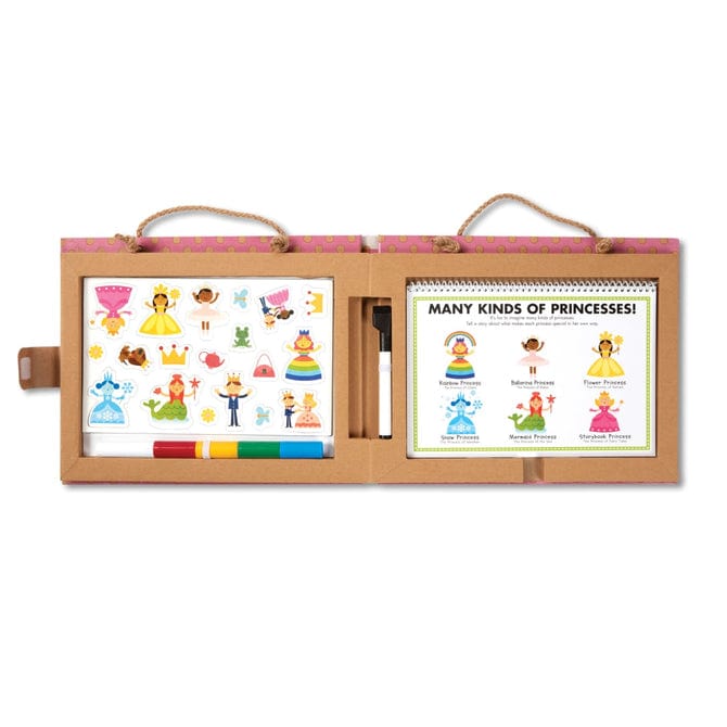 Melissa & Doug Melissa & Doug Natural Play: Play, Draw, Create Princess Reusable Drawing & Magnet Kit - Little Miss Muffin Children & Home