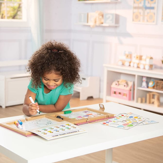 Melissa & Doug Melissa & Doug Natural Play: Play, Draw, Create Princess Reusable Drawing & Magnet Kit - Little Miss Muffin Children & Home