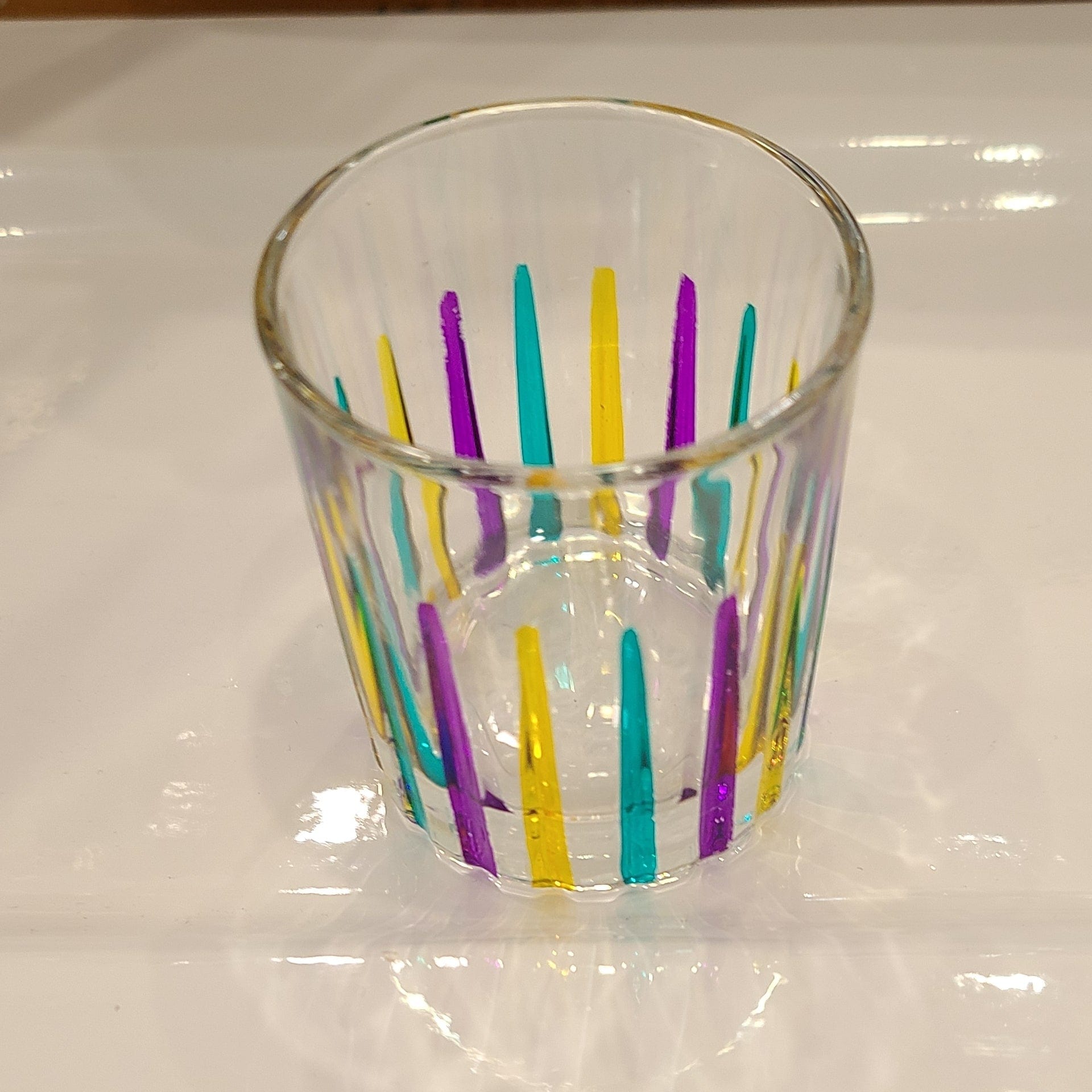 Gage Gage Mardi Gras Timeless Shot/Liquor Glass - Little Miss Muffin Children & Home