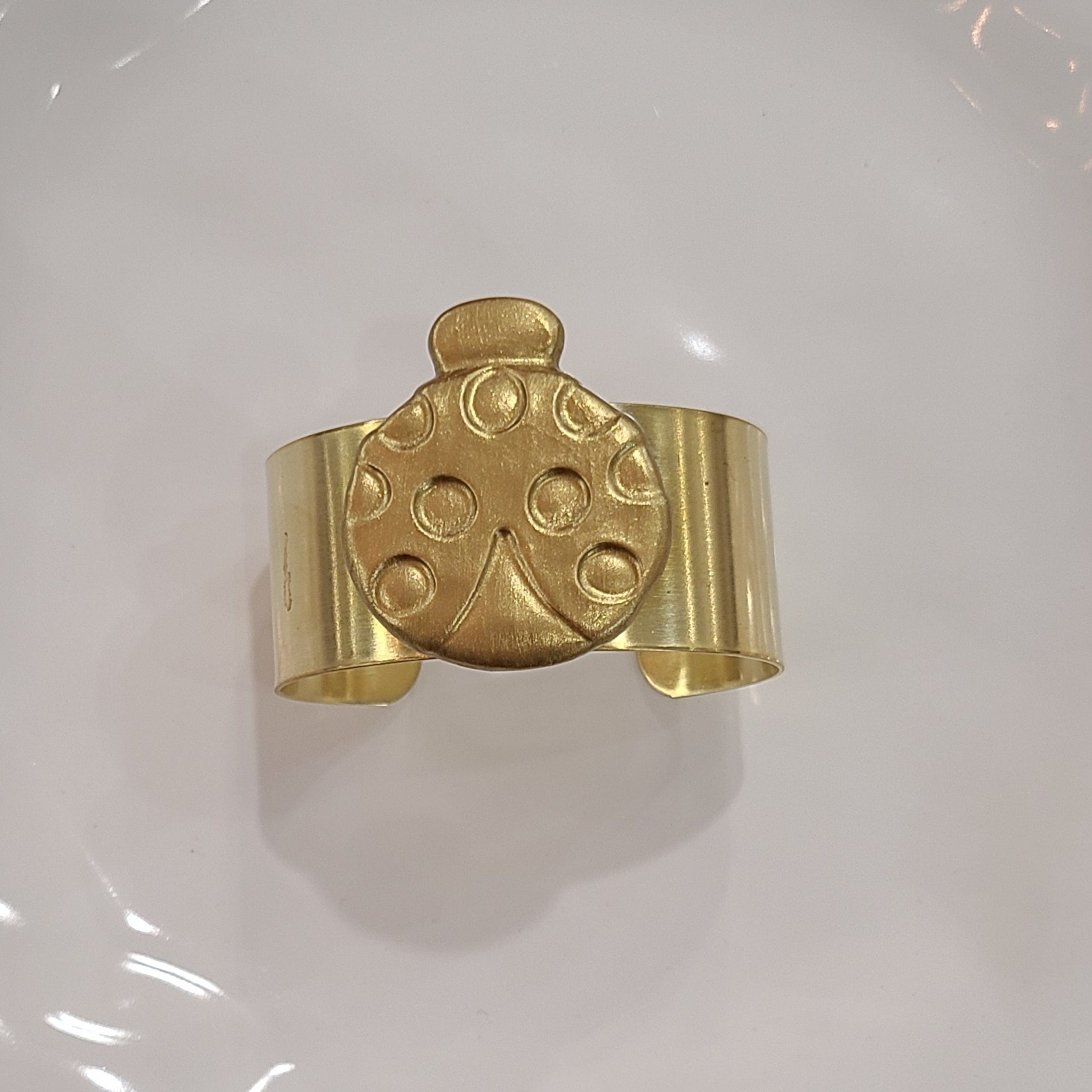Carol Cassisa Lady Bug Brass Cuff - Little Miss Muffin Children & Home