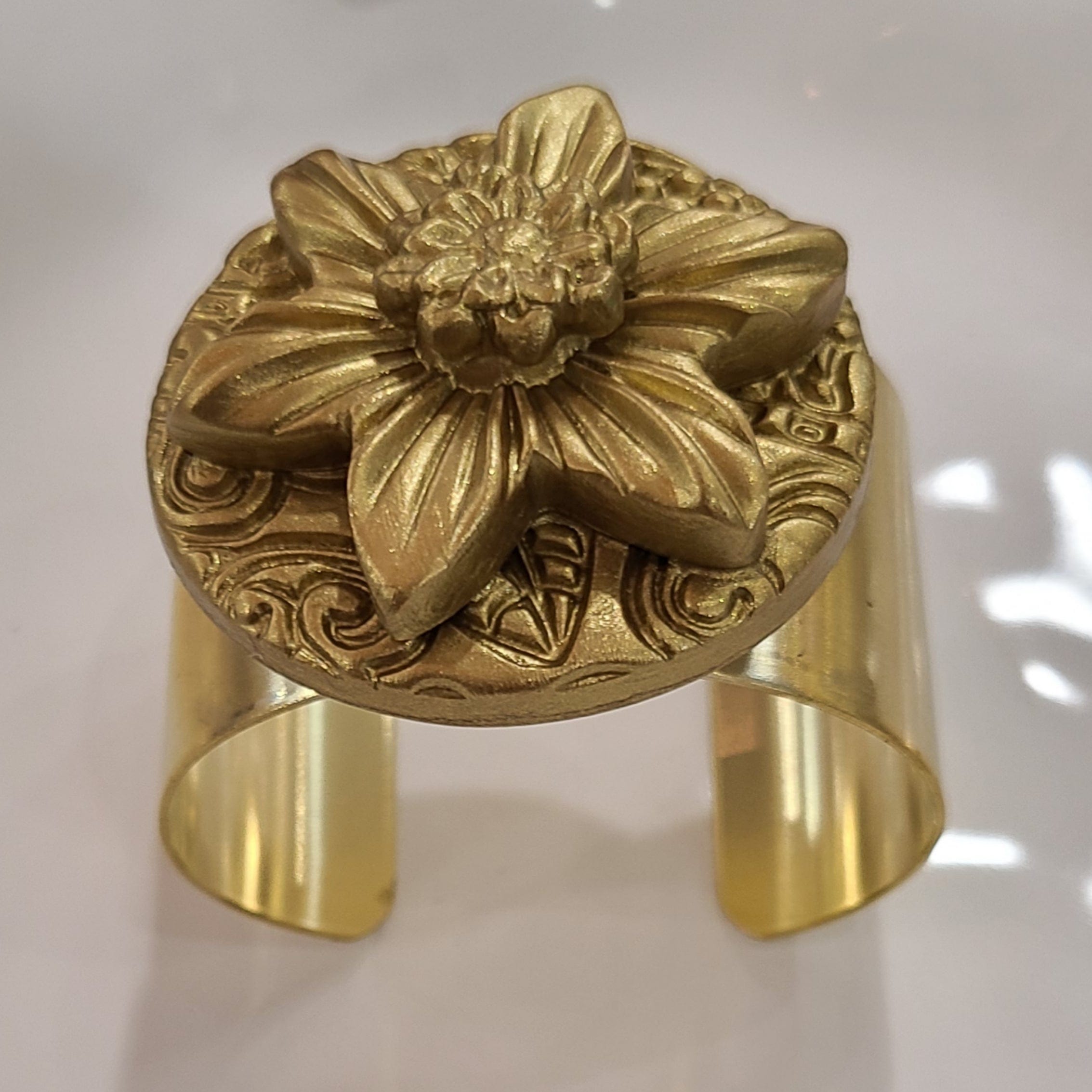 Carol Cassisa Fleuriste Brass Cuff - Little Miss Muffin Children & Home
