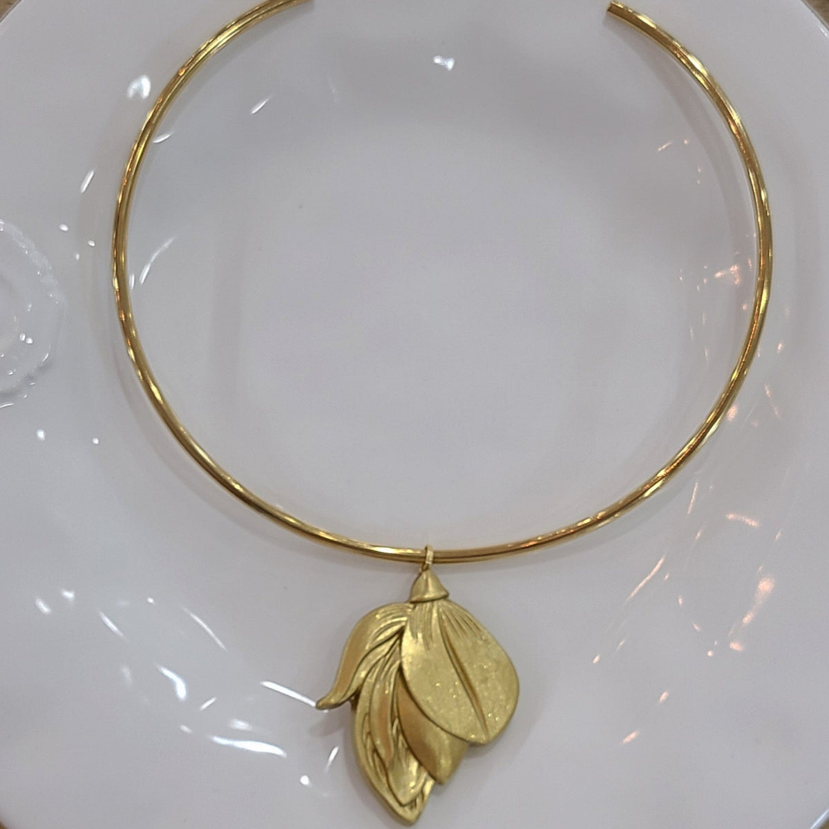 Carol Cassisa (Flat Leafy Flower) Anais Collar Necklace - Little Miss Muffin Children & Home