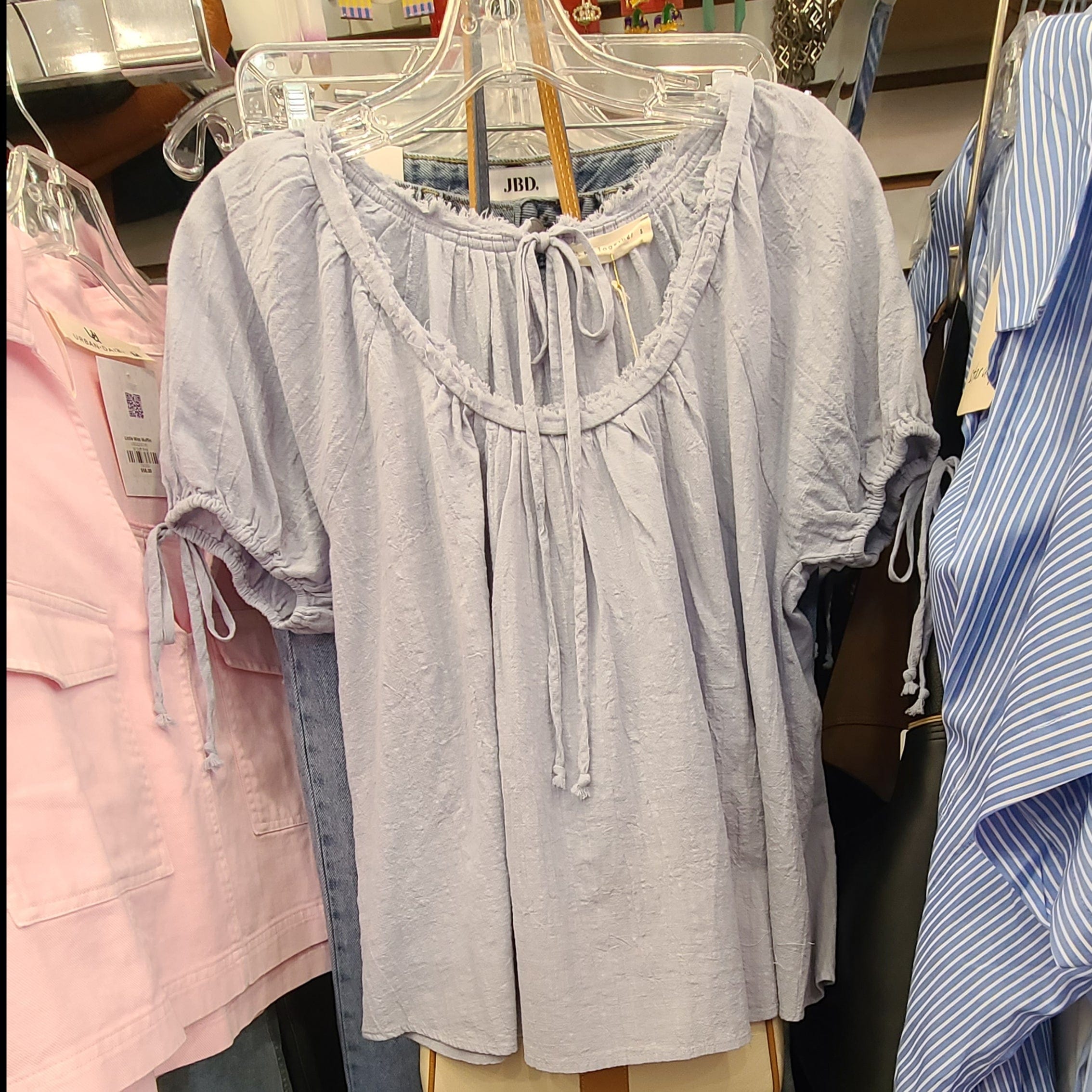 By Together Cotton Ribbon Tie Top - Little Miss Muffin Children & Home