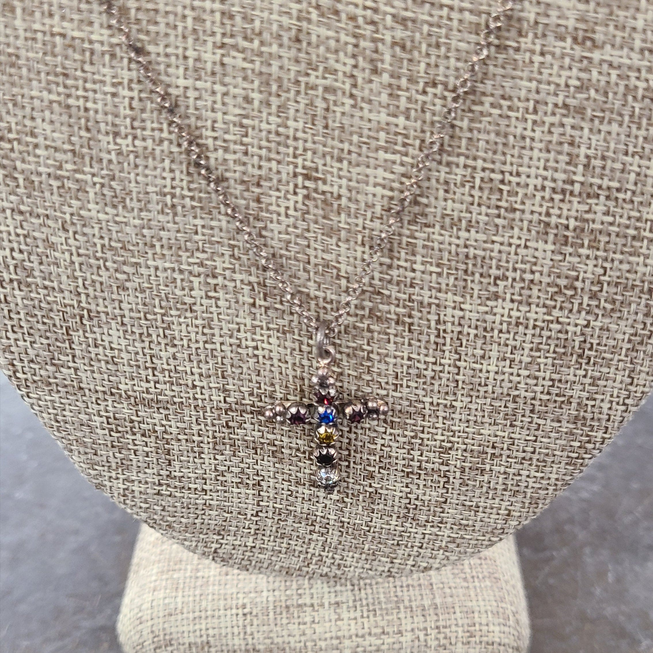 Virgins Saints & Angels Virgins Saints & Angels Madonna Charm Silverwclear Necklace - Little Miss Muffin Children & Home