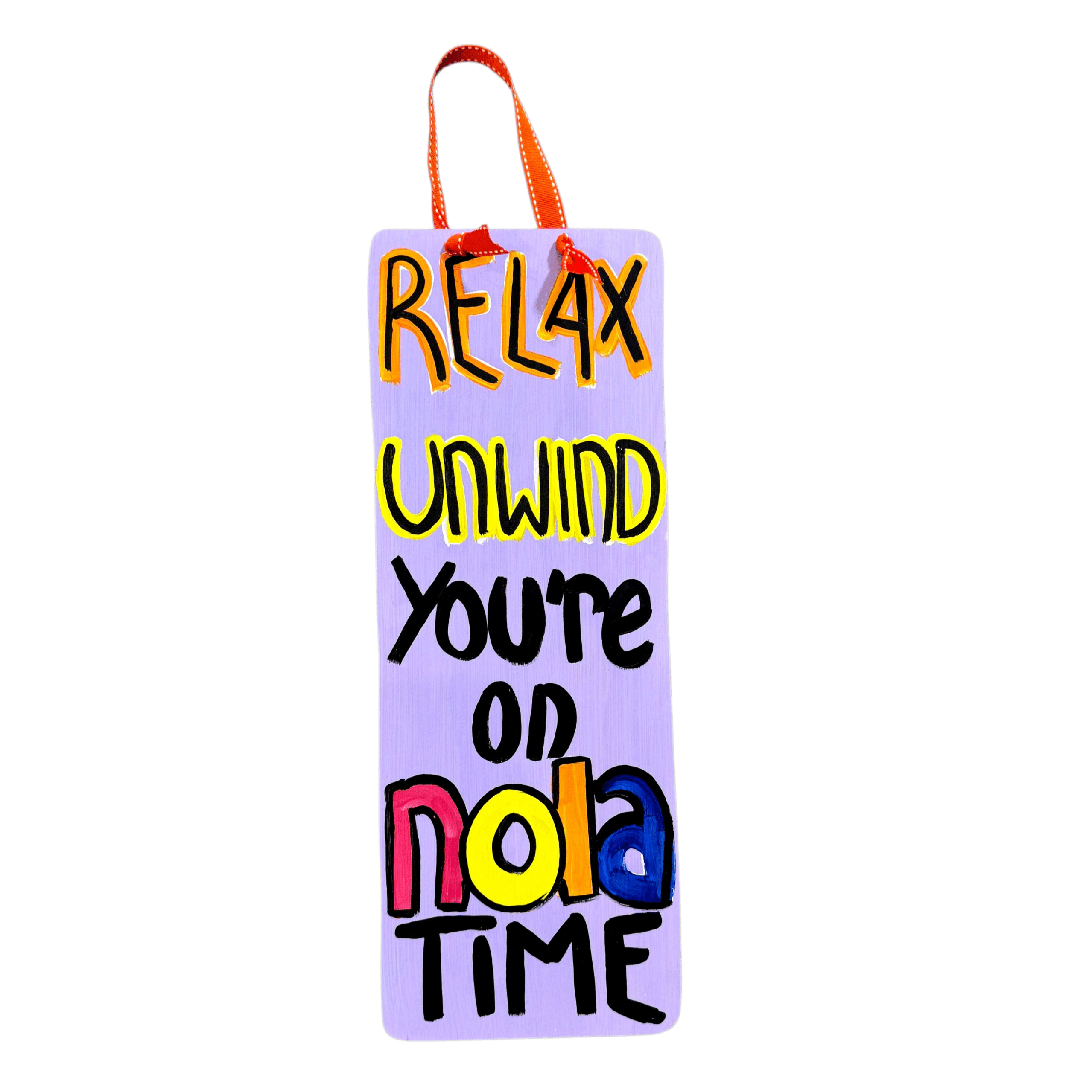 Michelle's Art Box Michelle's Art Box 6"x16" Wood Sign, Relax Unwind - Little Miss Muffin Children & Home