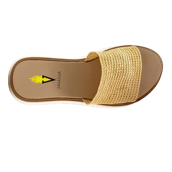 Volatile Volatile Portobello Woven Raffia Sandal in Natural - Little Miss Muffin Children & Home