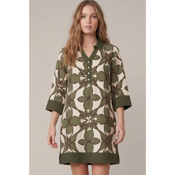 Printed Mini Dress