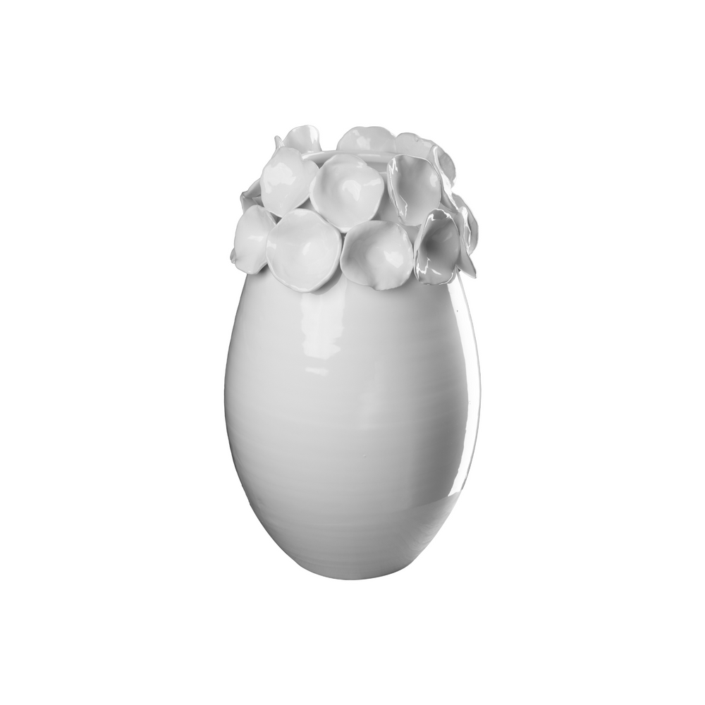 Abigail's Home Decor Nasturtium White Vase with Petals - Little Miss Muffin Children & Home