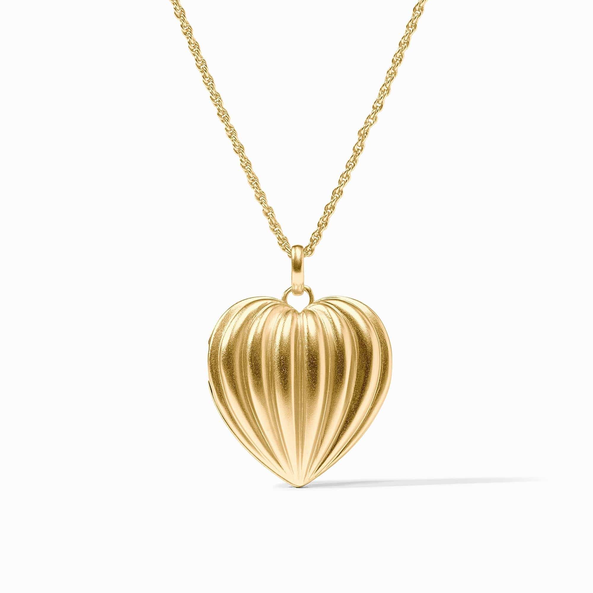 Julie Vos Gold Puffy Heart Locket - Little Miss Muffin Children & Home