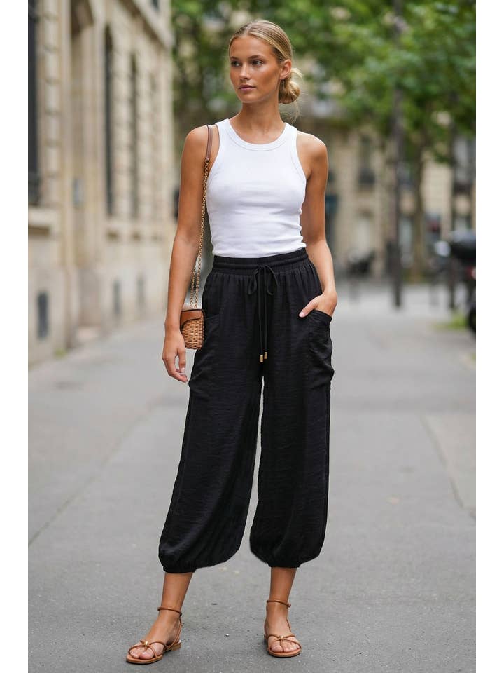 Relaxed Chic Harem Pants, 3 Available Colors