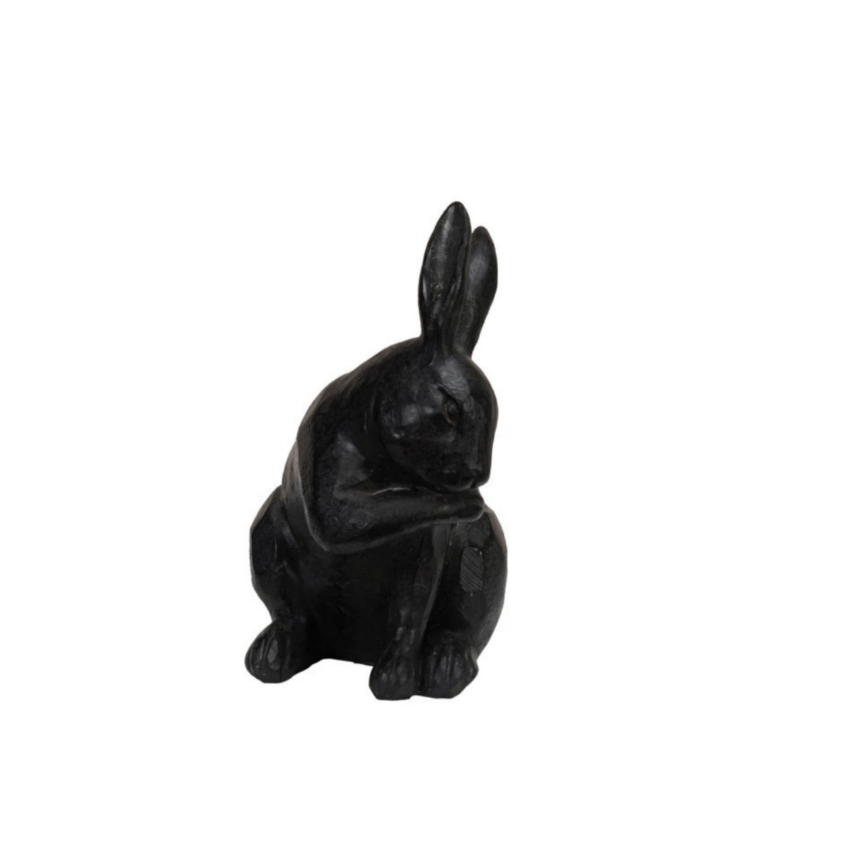 Resin Rabbit with Cast Iron Finish