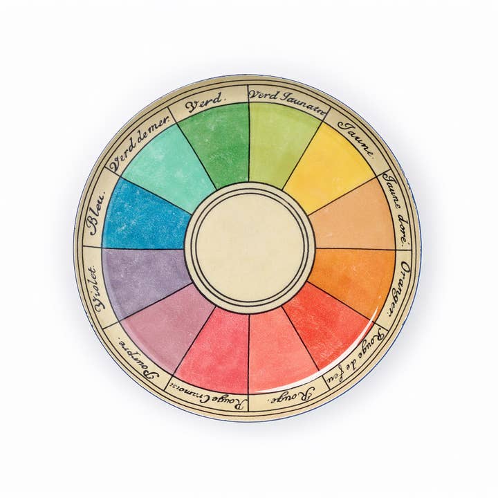 Round Enamel Chroma Trinket Tray rainbow