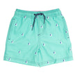 Shade Critters Shade Critters Boys Trunks - H2O & Embroidered - Green Sail Boats - Little Miss Muffin Children & Home