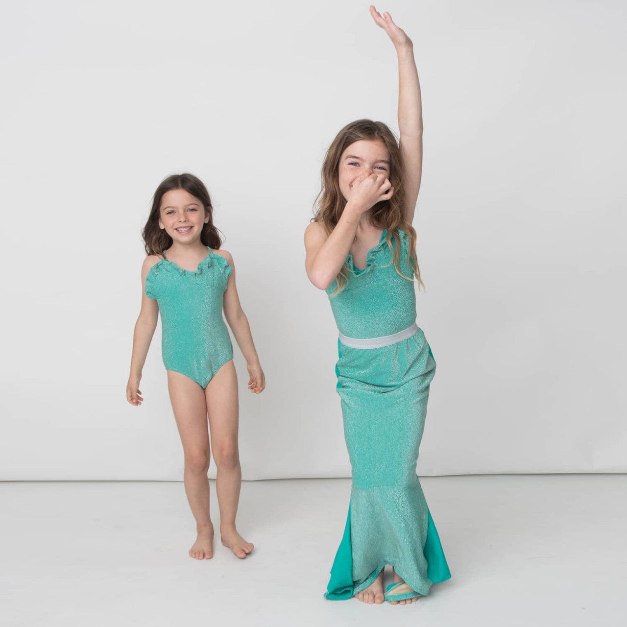 Shade Critters Shade Critters Mermaid Shimmer Girls One Piece Swimsuit Green - Little Miss Muffin Children & Home