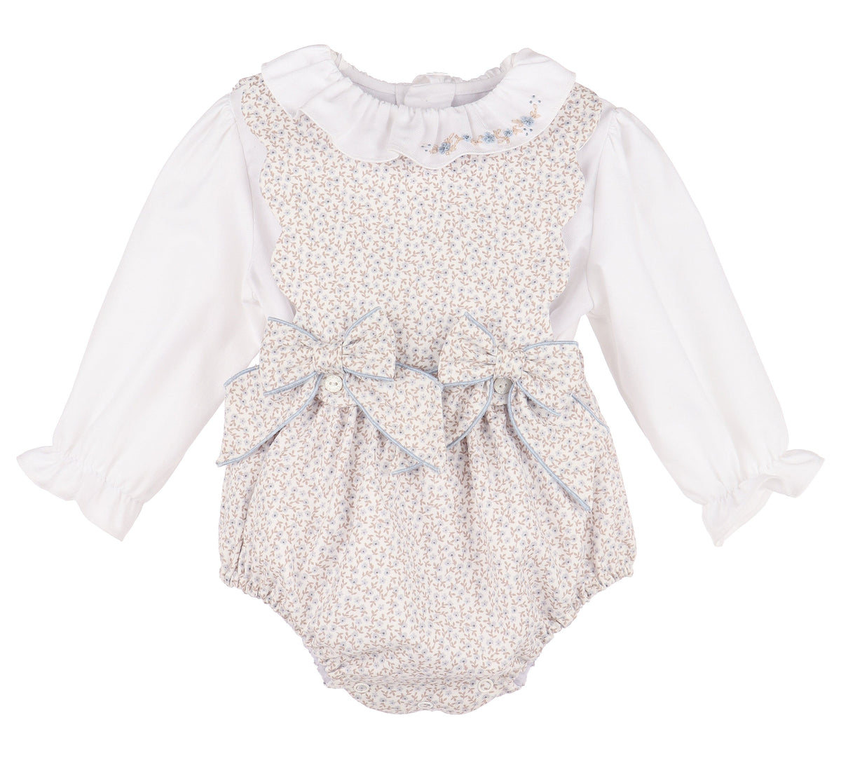 Casero & Associates BB Blooms OG Girl Overall, Blue - Little Miss Muffin Children & Home