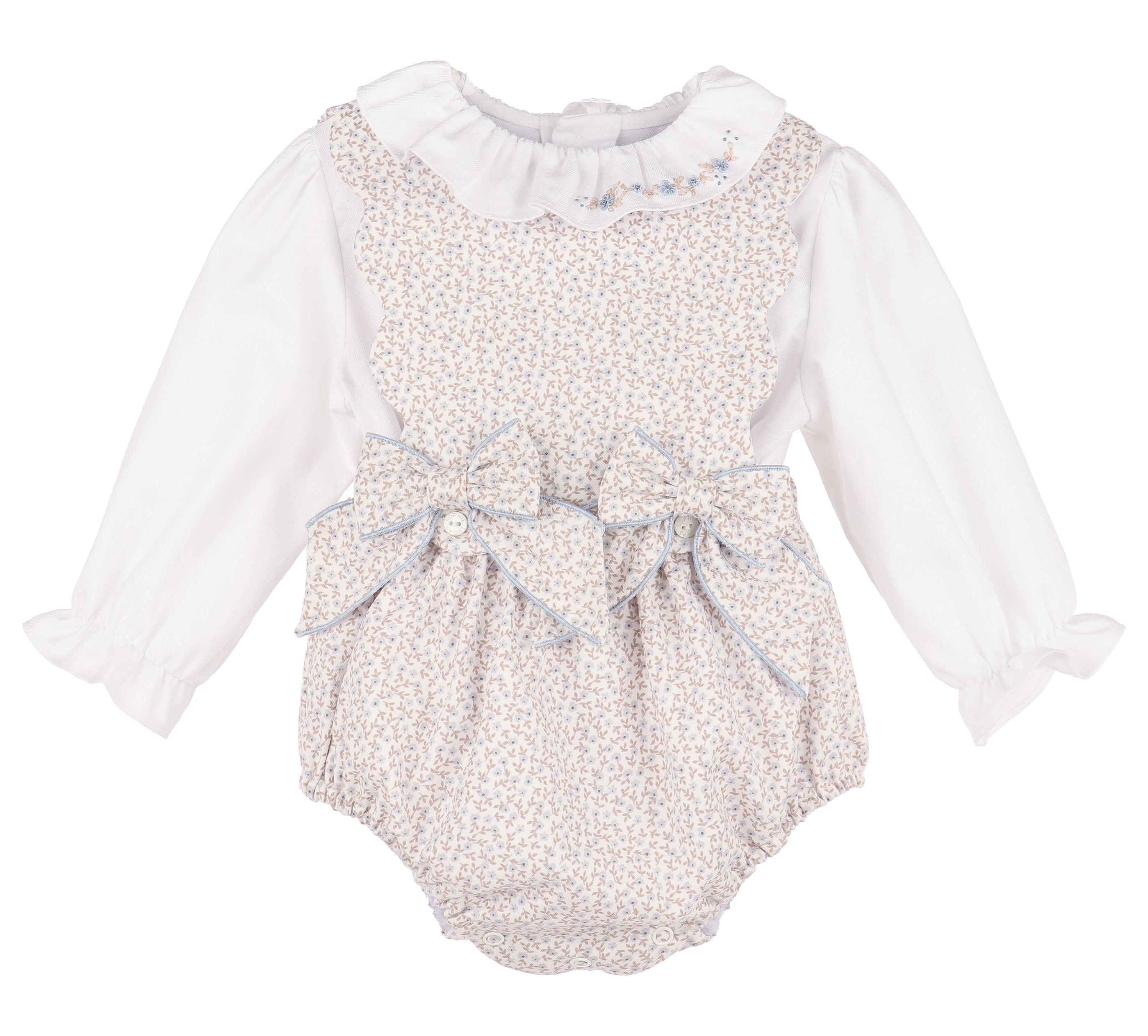 Casero & Associates BB Blooms OG Girl Overall, Blue - Little Miss Muffin Children & Home