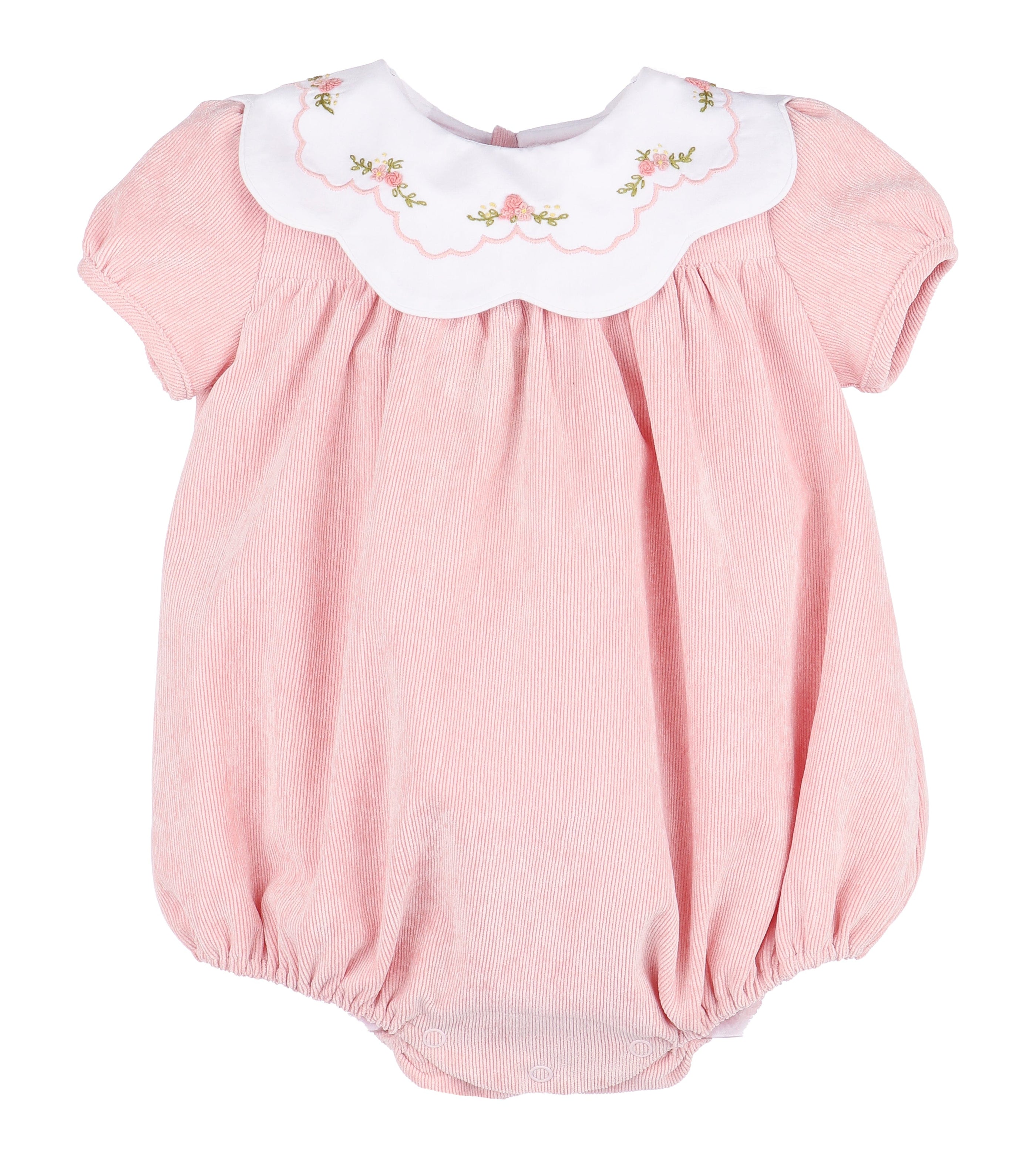 Casero & Associates Pumpkin Cord Scallop Bubble, Pink - Little Miss Muffin Children & Home